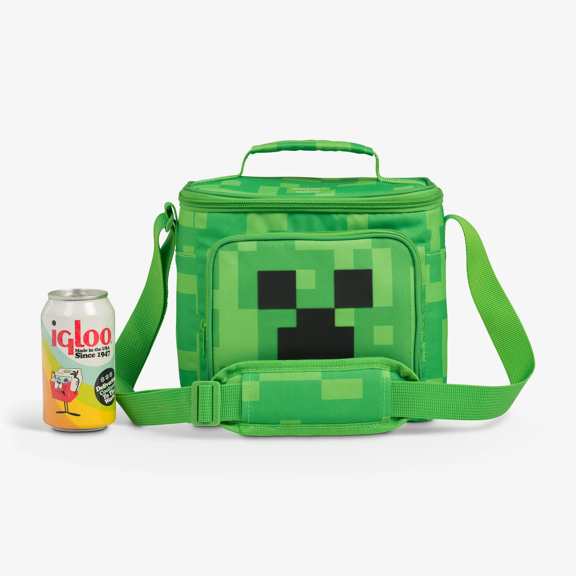 Minecraft Creeper Square Lunch Cooler Bag - Image 5