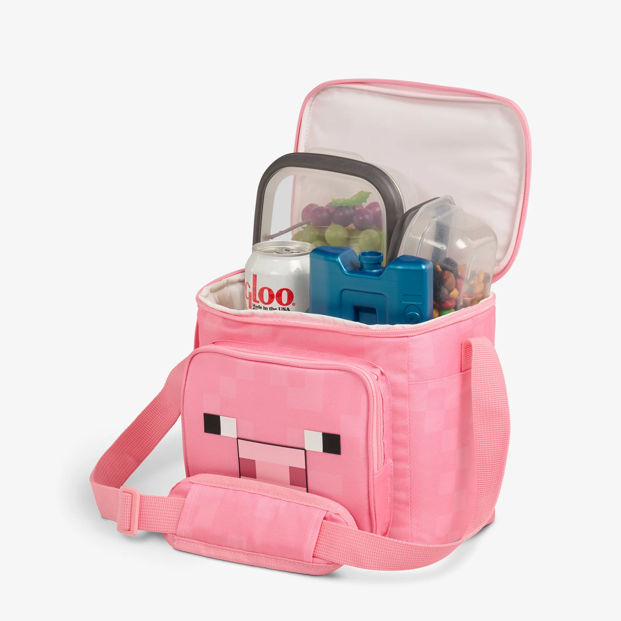 Minecraft Pig Square Lunch Cooler Bag - Image 4