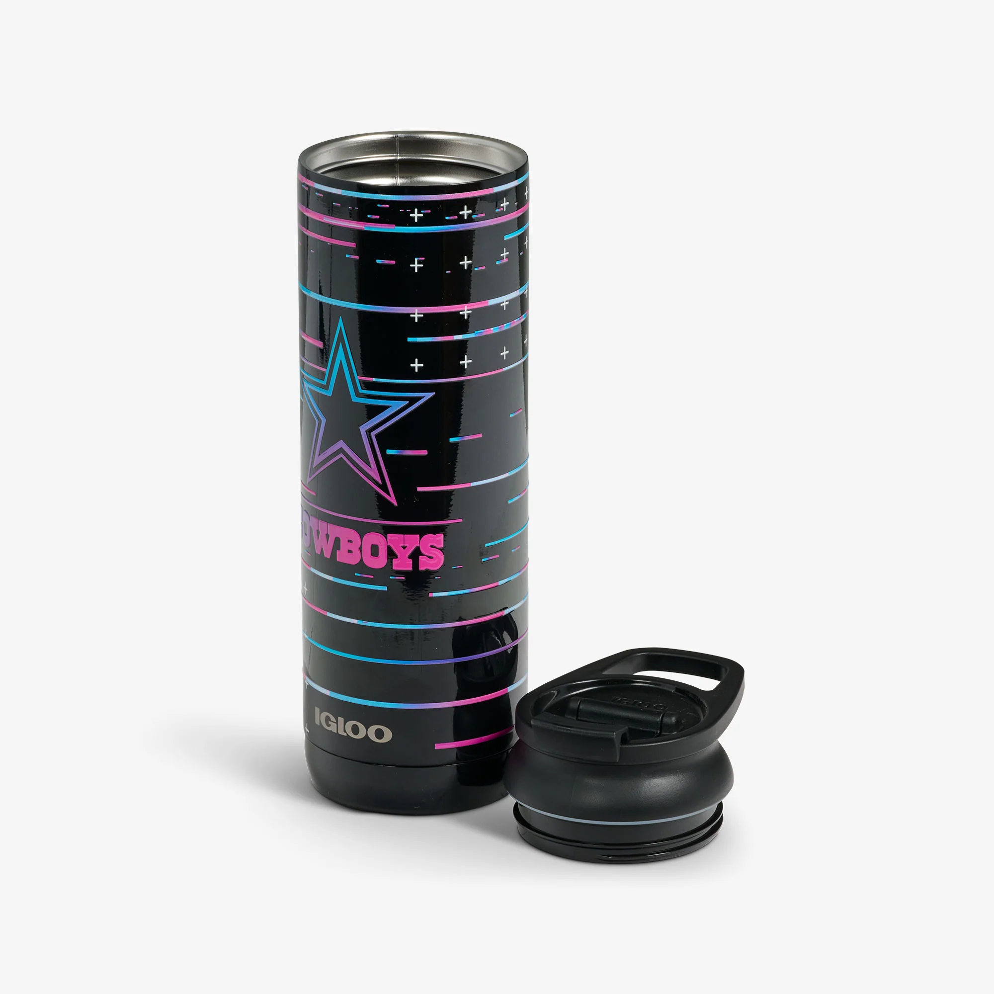 NFL Neon Dallas Cowboys 20 Oz Flip ‘n’ Sip Tumbler - Image 3