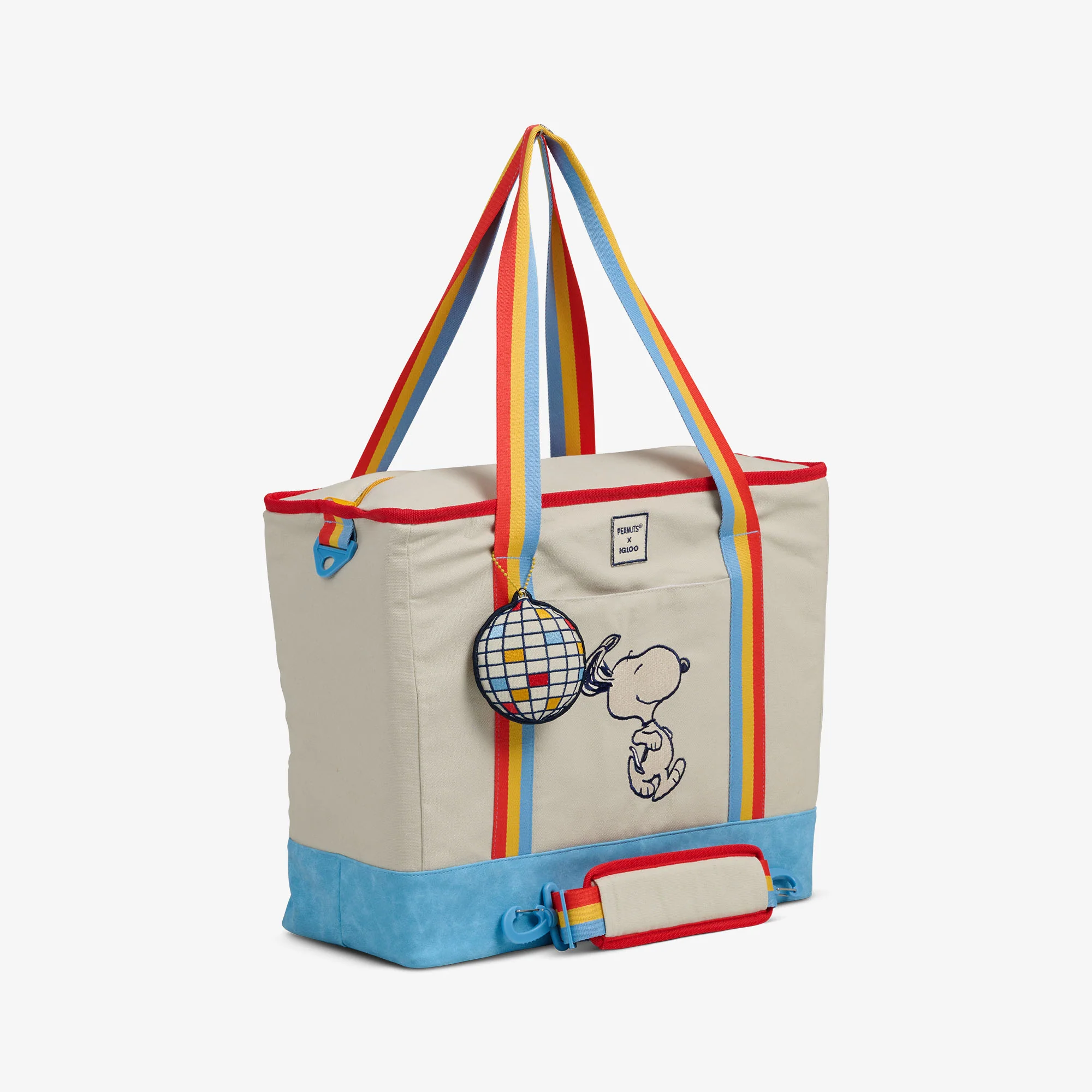 Snoopy Disco Party Dual Compartment Tote Cooler Bag - Image 4