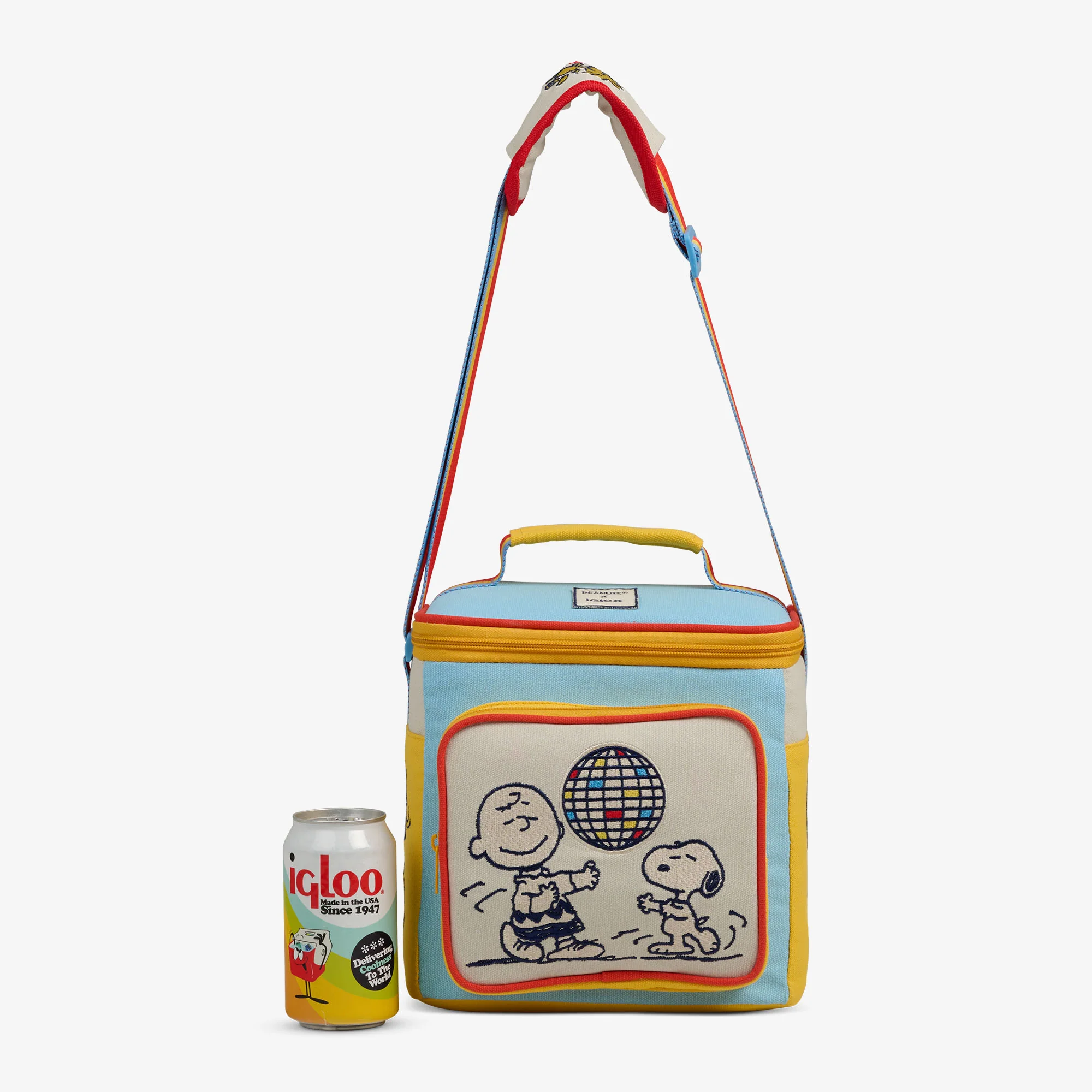 Snoopy Disco Party Square Lunch Cooler Bag - Image 5